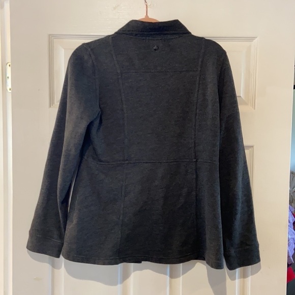 PrAna Button Down Jacket W2CATR315 S Gray. Super Soft 60% Cotton/40% Poly Blend. - Picture 3 of 8